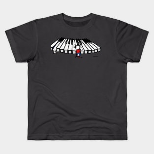 Flying piano Kids T-Shirt